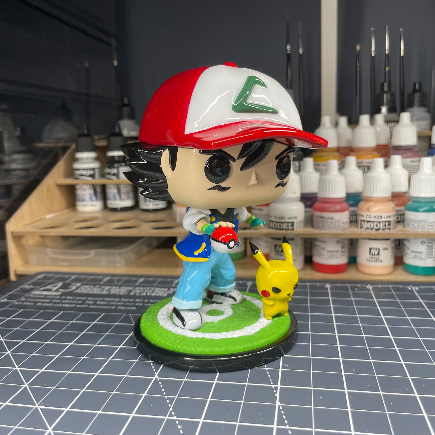 Custom Ash and Pikachu