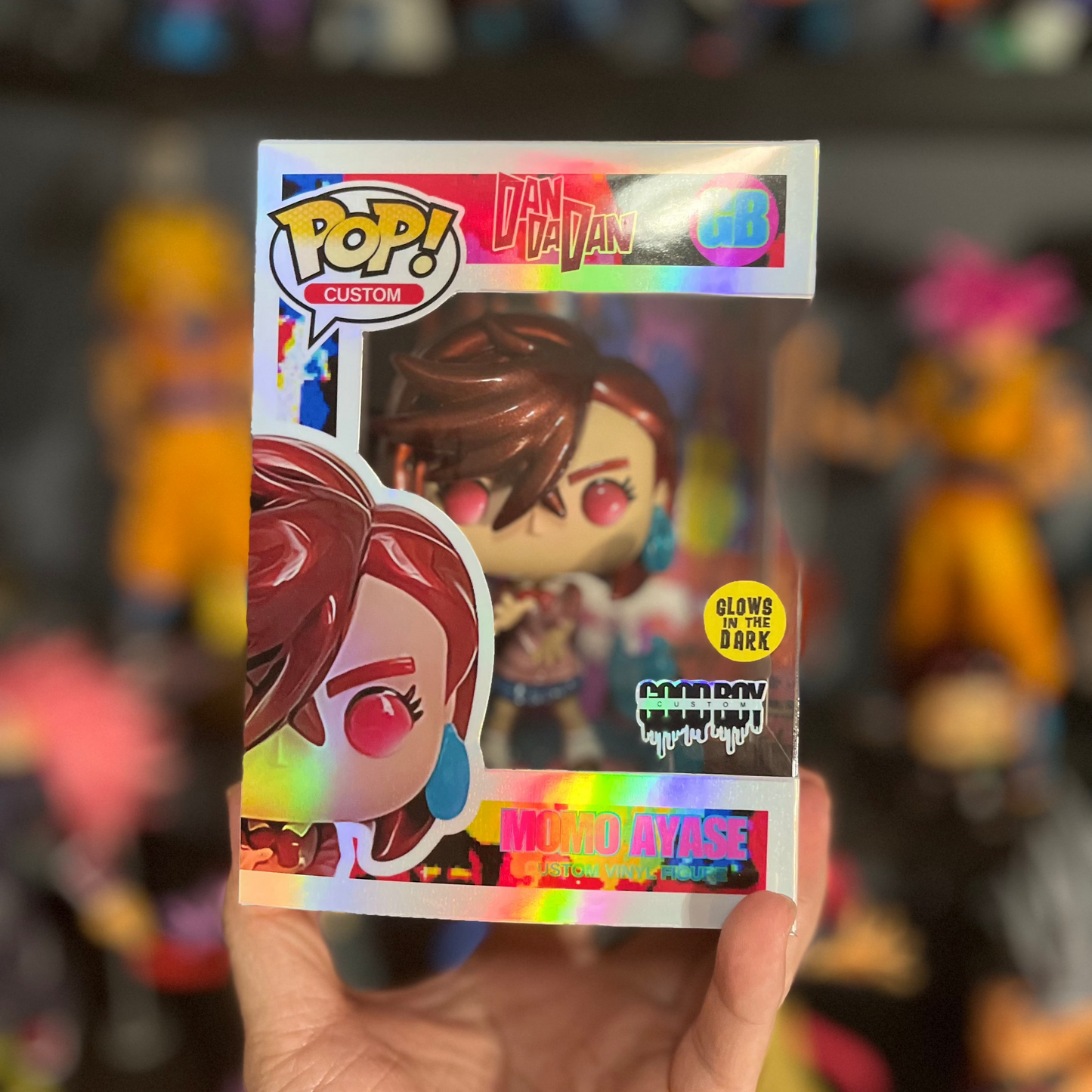 Preorder Custom Metallic Glow Momo with custom box